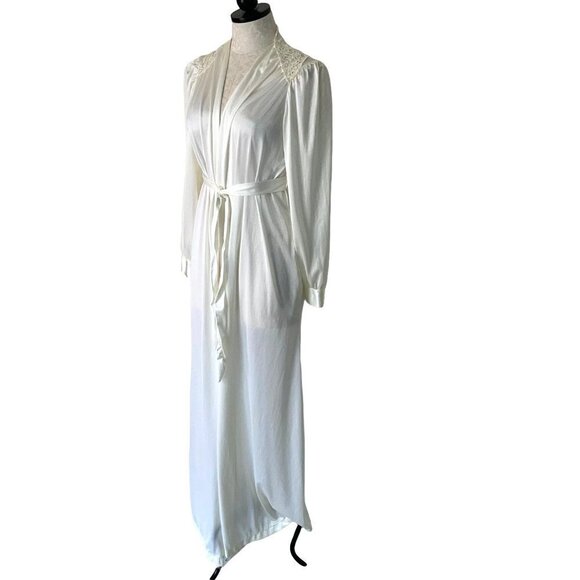 Fantasy Nightwear by Janice Lee Other - Fantasy Nightwear By Janice Lee Womens Robe Size Medium M Vintage Nylon Lace